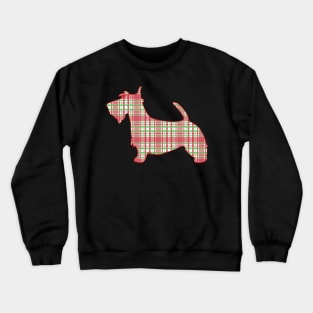 Scottish Terrier in Plaid Crewneck Sweatshirt